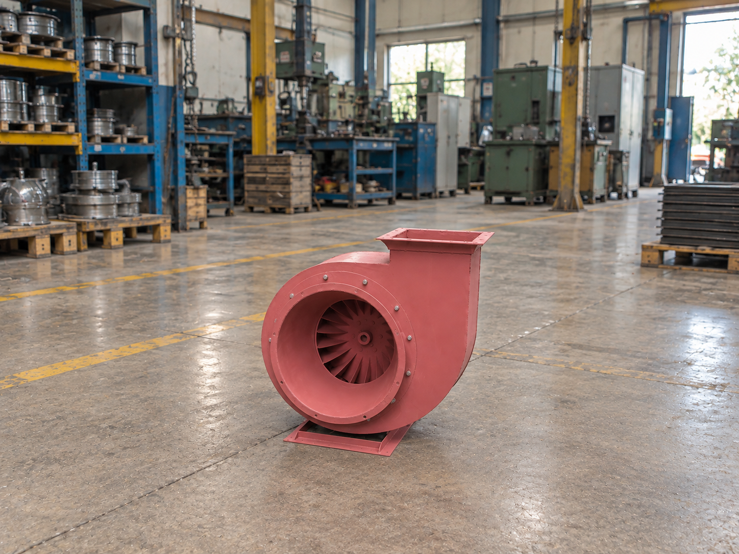 High pressure centrifugal blower installed view — Paras Engg. Works India
