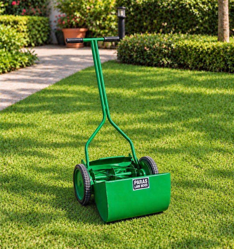 Wheel type lawn mower easy maneuverability